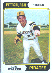 1974 Topps Baseball Cards      612     Luke Walker
